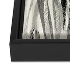 Wildlife Safari animal print black and white Framed Canvas Print Gallery Image 3