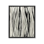 Wildlife Safari animal print black and white Framed Canvas Print Gallery Image 6