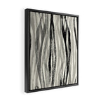 Wildlife Safari animal print black and white Framed Canvas Print Gallery Image 2