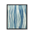 Wildlife Safari animal print blue Framed Canvas Print Gallery Image 6