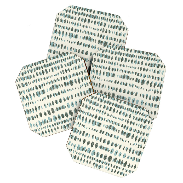 Wildlife Safari Dots blue Coaster Gallery Image 1