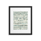 Wildlife Safari Dots blue Framed Art Print Gallery Image 6