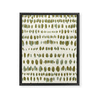 Wildlife Safari Dots green Framed Canvas Print Gallery Image 8