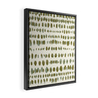 Wildlife Safari Dots green Framed Canvas Print Gallery Image 2