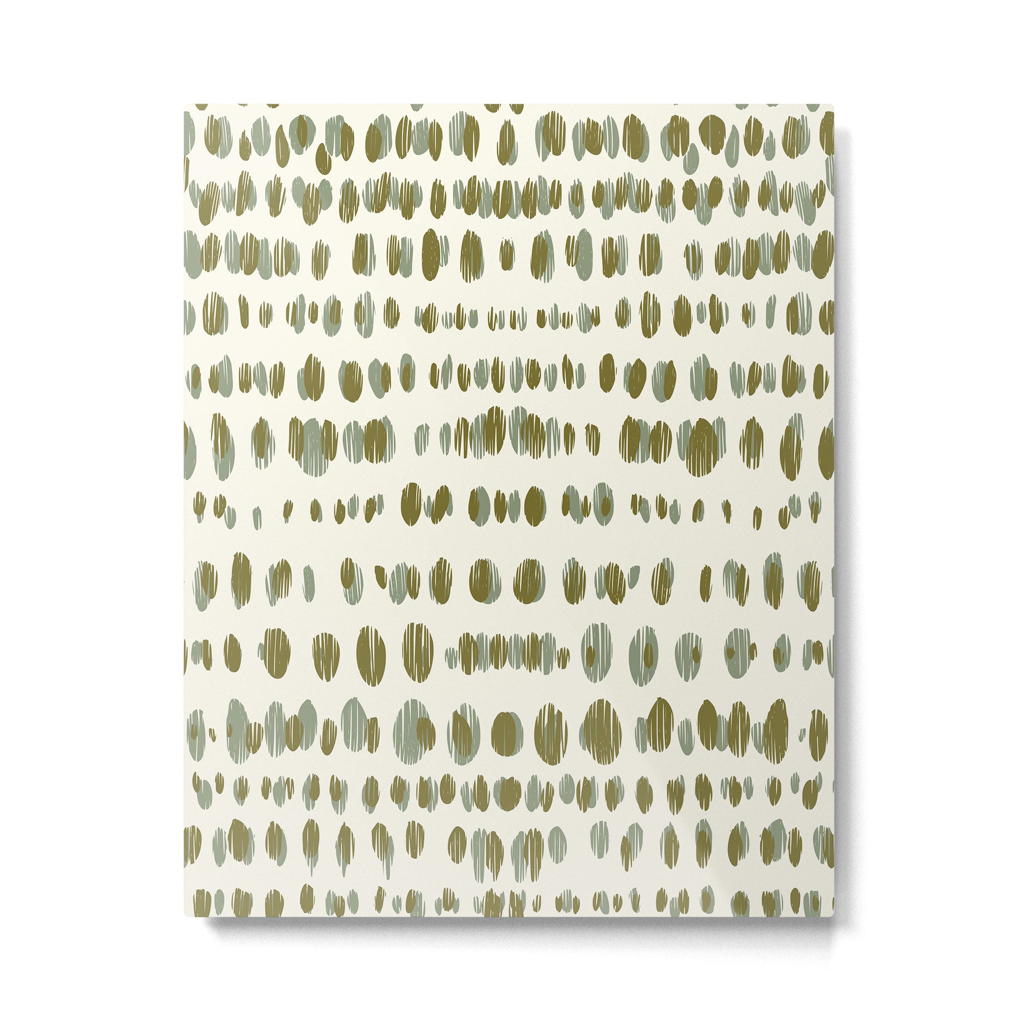 Wildlife Safari Dots green Metal Print Gallery Image 6