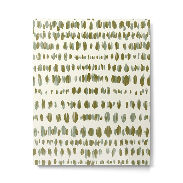 Wildlife Safari Dots green Metal Print Gallery Image 1