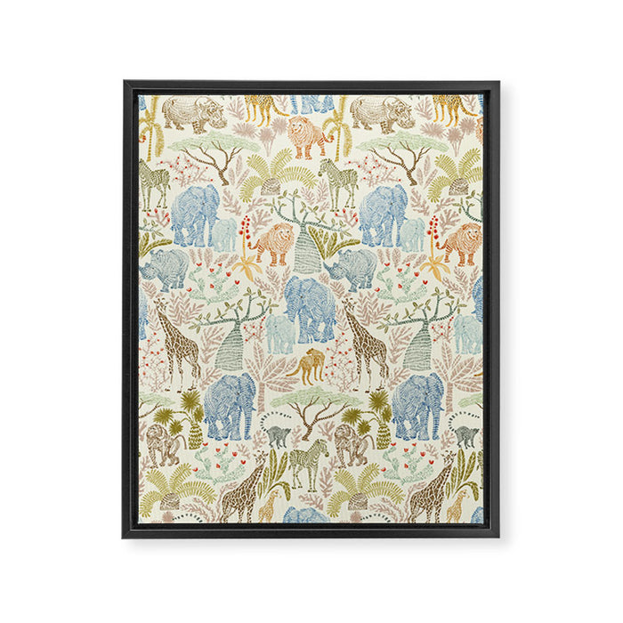 Wildlife Safari Framed Canvas Print Gallery Image 1