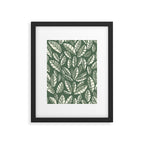 Wildlife Safari Laeves green Framed Art Print Gallery Image 6