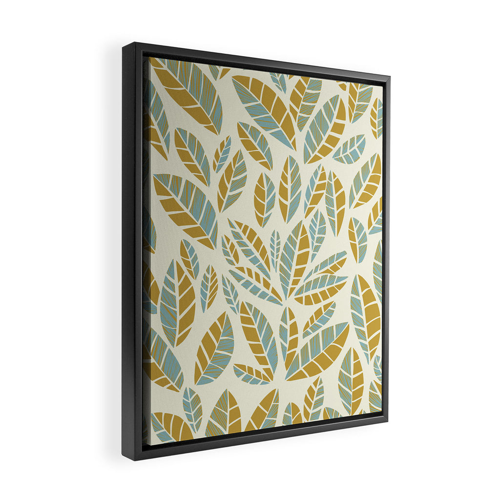 Wildlife Safari Laeves moss Framed Canvas Print Gallery Image 2