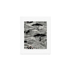 Wildlife Safari Savannah black ´n white Art Print Gallery Image 1