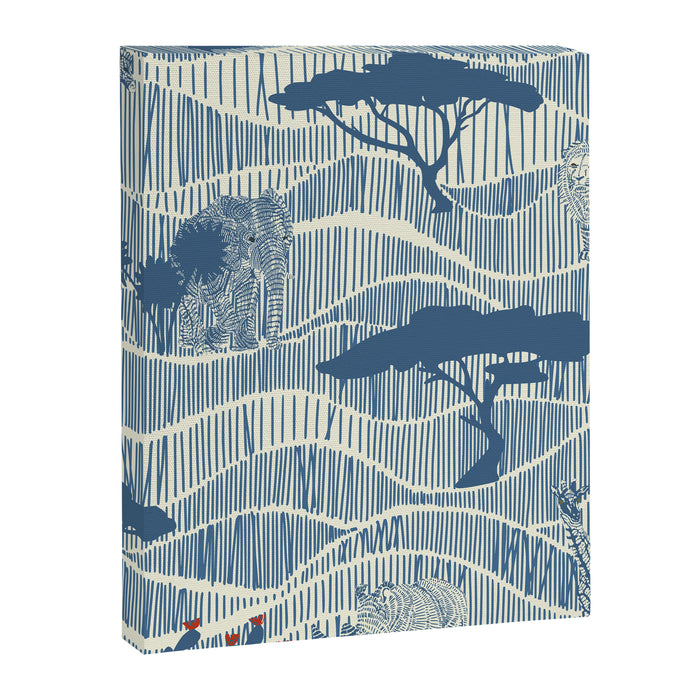 Wildlife Safari Savannah blue Canvas Print Gallery Image 1