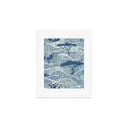 Wildlife Safari Savannah blue Art Print Gallery Image 1