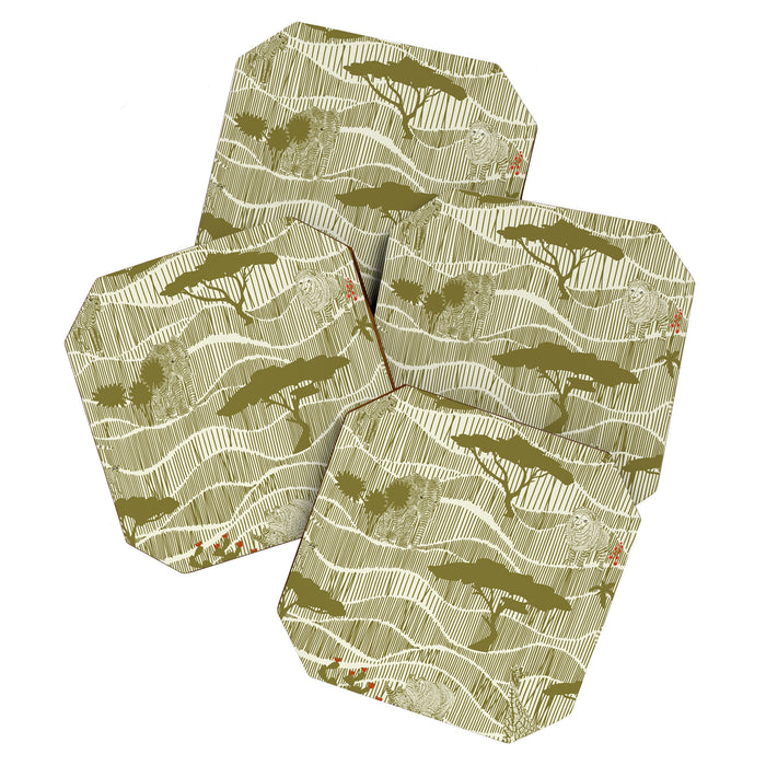 Wildlife Safari Savannah moss Coaster Gallery Image 1