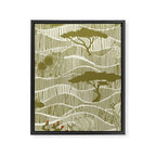Wildlife Safari Savannah moss Framed Canvas Print Gallery Image 8
