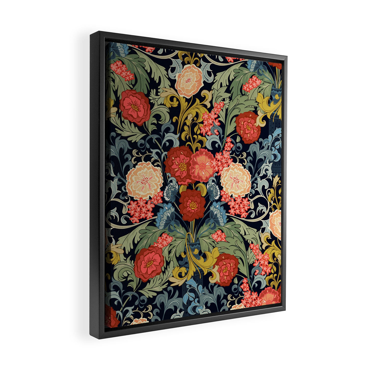 William Morris bouquet Framed Canvas Print Gallery Image 2