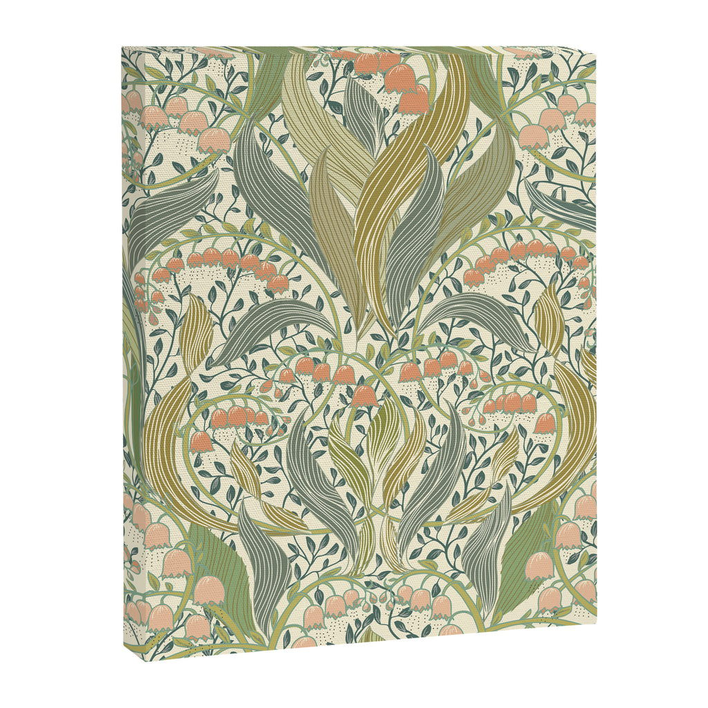 William Morris style lily of the valley light Canvas Print Gallery Image 6