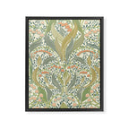 William Morris style lily of the valley light Framed Canvas Print Gallery Image 6