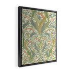 William Morris style lily of the valley light Framed Canvas Print Gallery Image 2