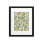 William Morris style lily of the valley light Framed Art Print Gallery Image 5