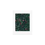winter christmas time green fir branches Art Print Gallery Image 1