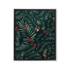 winter christmas time green fir branches Framed Canvas Print Gallery Image 8
