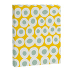 Wonderful bold dots yellow and mint Canvas Print Gallery Image 6