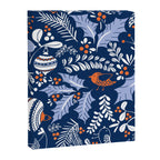 Wonderful ditsy holiday joy blue Canvas Print Gallery Image 6