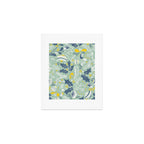 Wonderful ditsy holiday joy mint Art Print Gallery Image 1