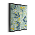 Wonderful ditsy holiday joy mint Framed Canvas Print Gallery Image 2