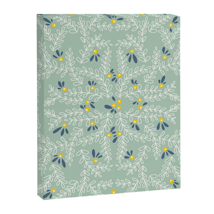 Wonderful holiday joy twigs mint Canvas Print Gallery Image 1
