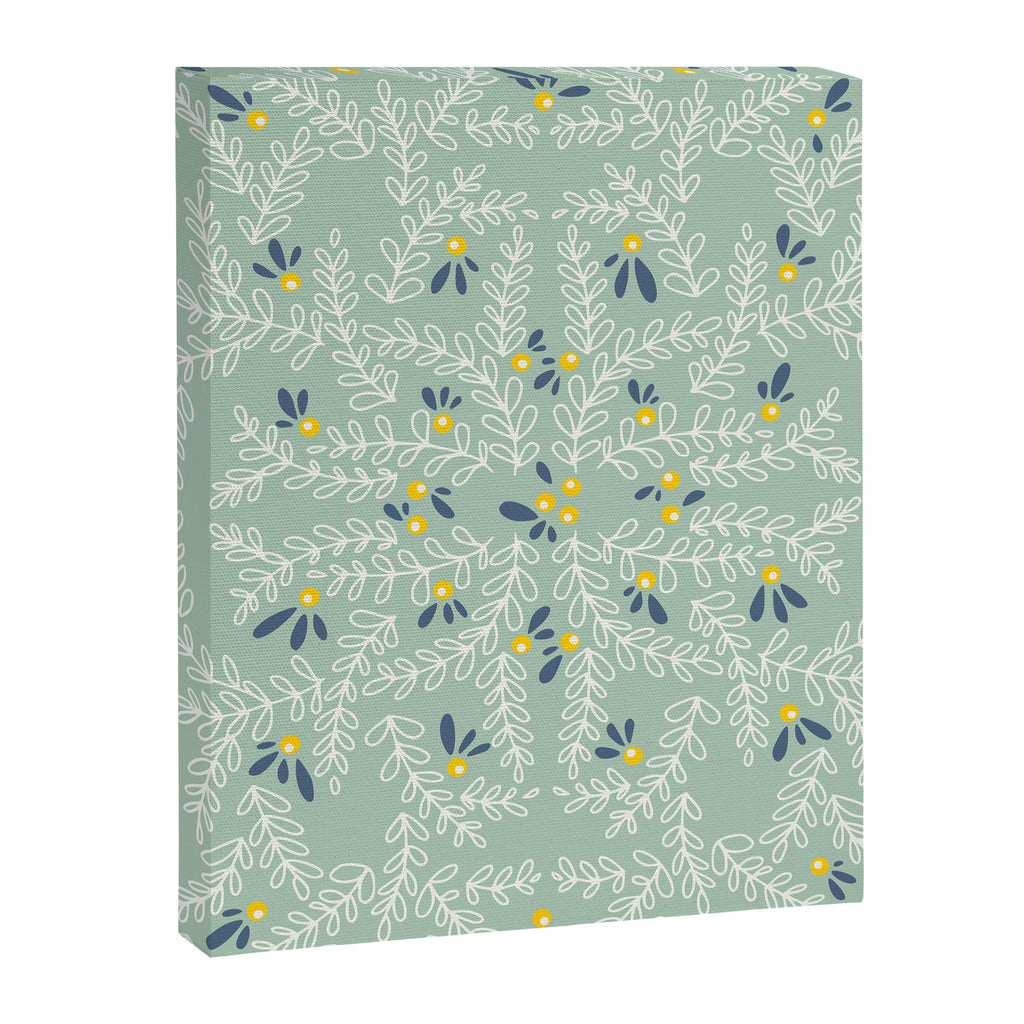 Wonderful holiday joy twigs mint Canvas Print Gallery Image 8