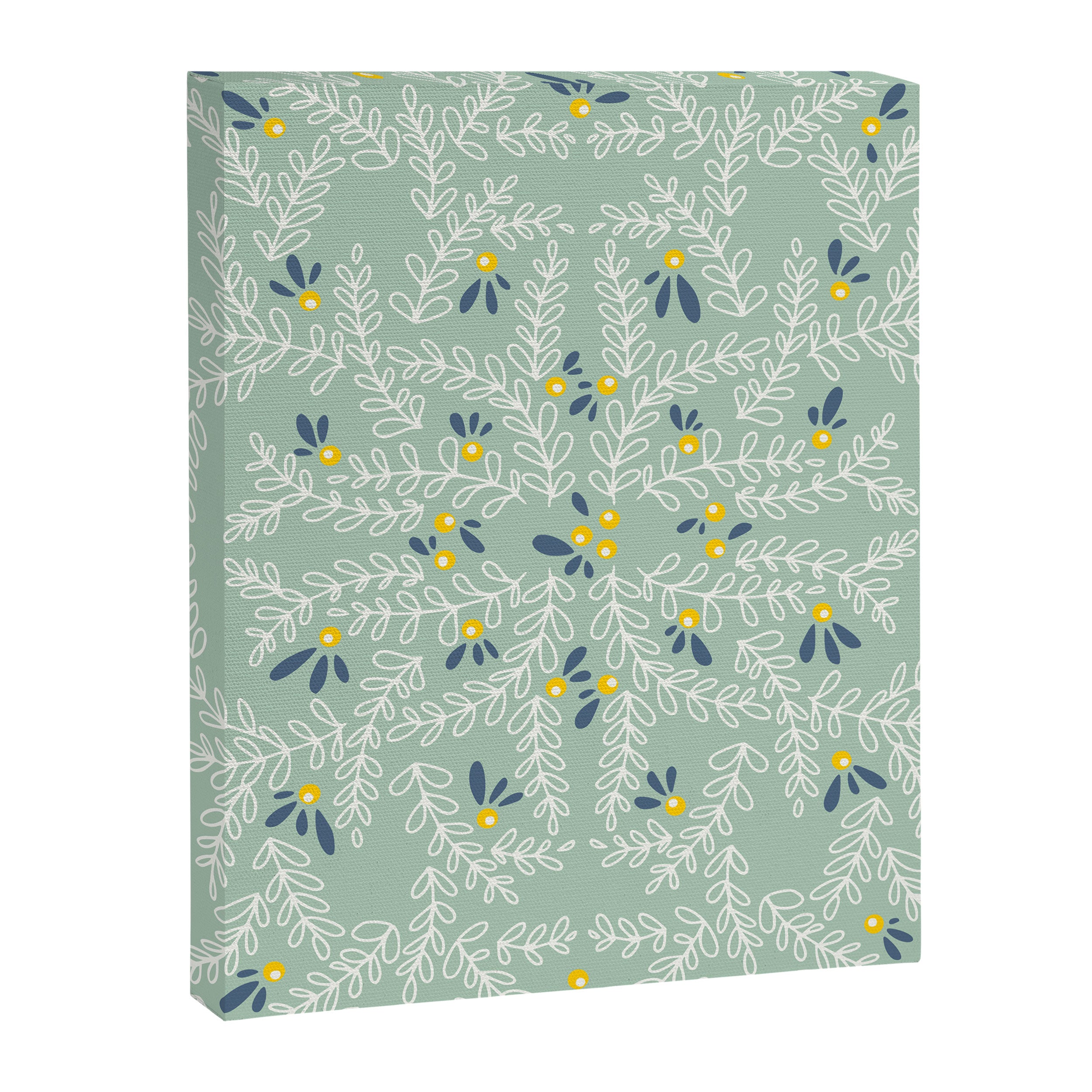 Wonderful holiday joy twigs mint Canvas Print Gallery Image 8