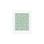 Wonderful holiday joy twigs mint Art Print Gallery Image 1