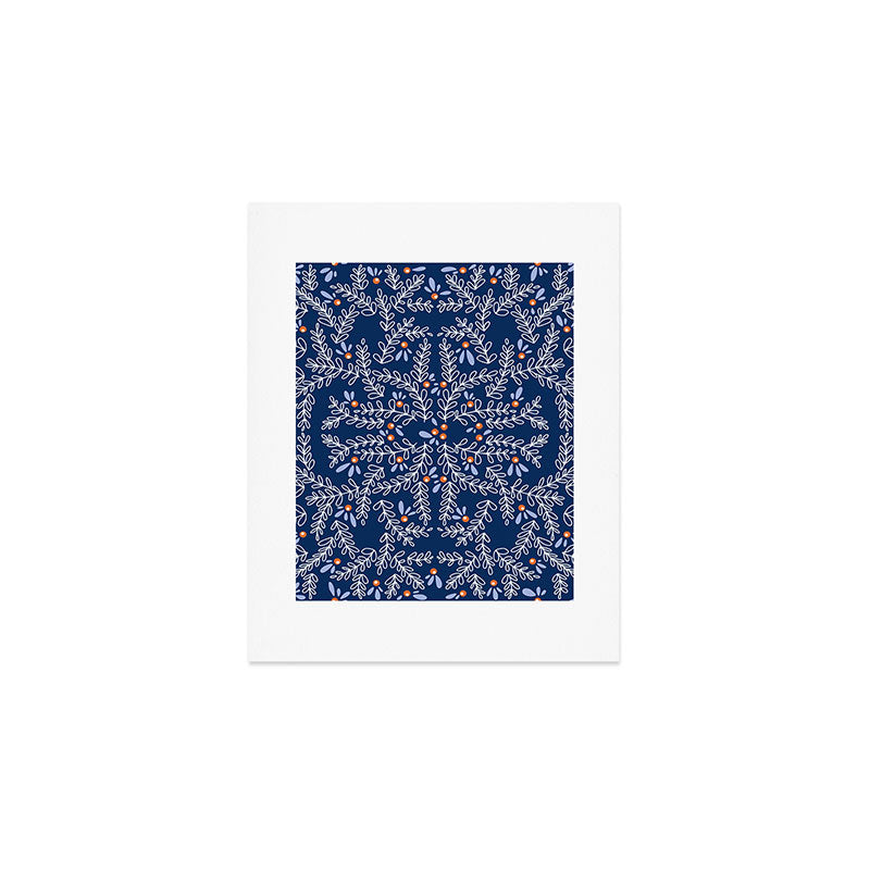 Wonderful twigs blue Art Print Gallery Image 1