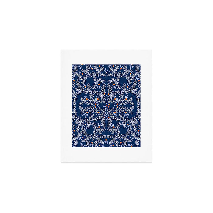 Wonderful twigs blue Art Print Gallery Image 1