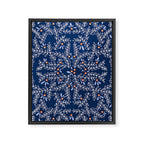 Wonderful twigs blue Framed Canvas Print Gallery Image 8