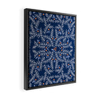 Wonderful twigs blue Framed Canvas Print Gallery Image 2