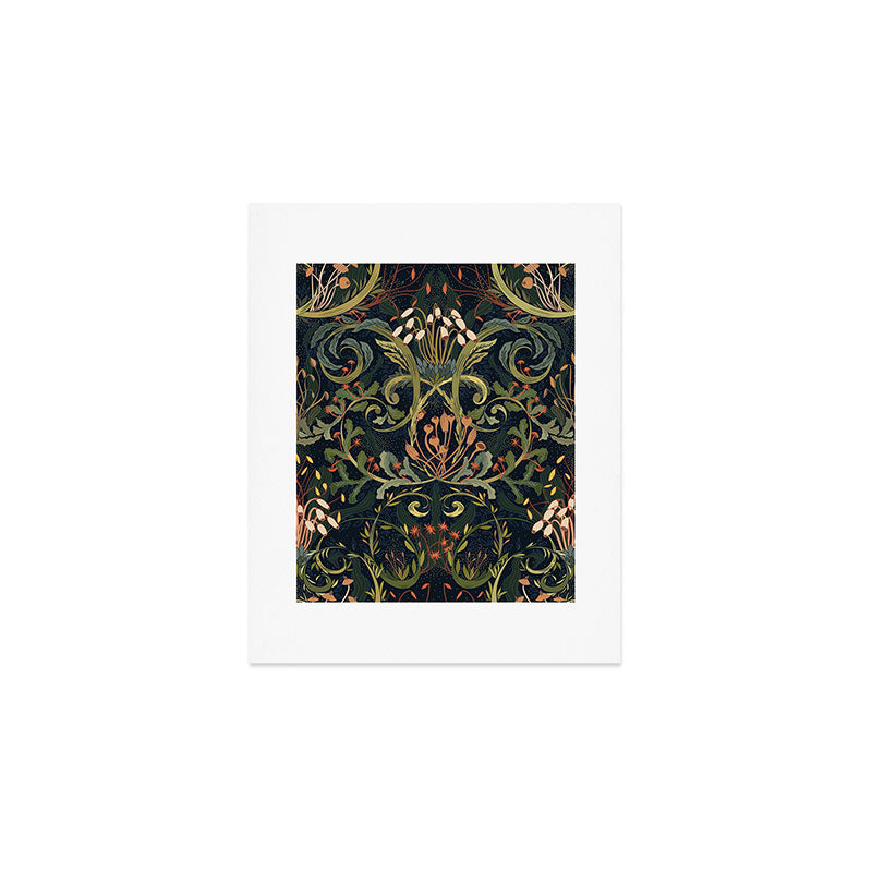 Woodland moss dark Art Print Gallery Image 1