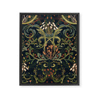 Woodland moss dark Framed Canvas Print Gallery Image 6