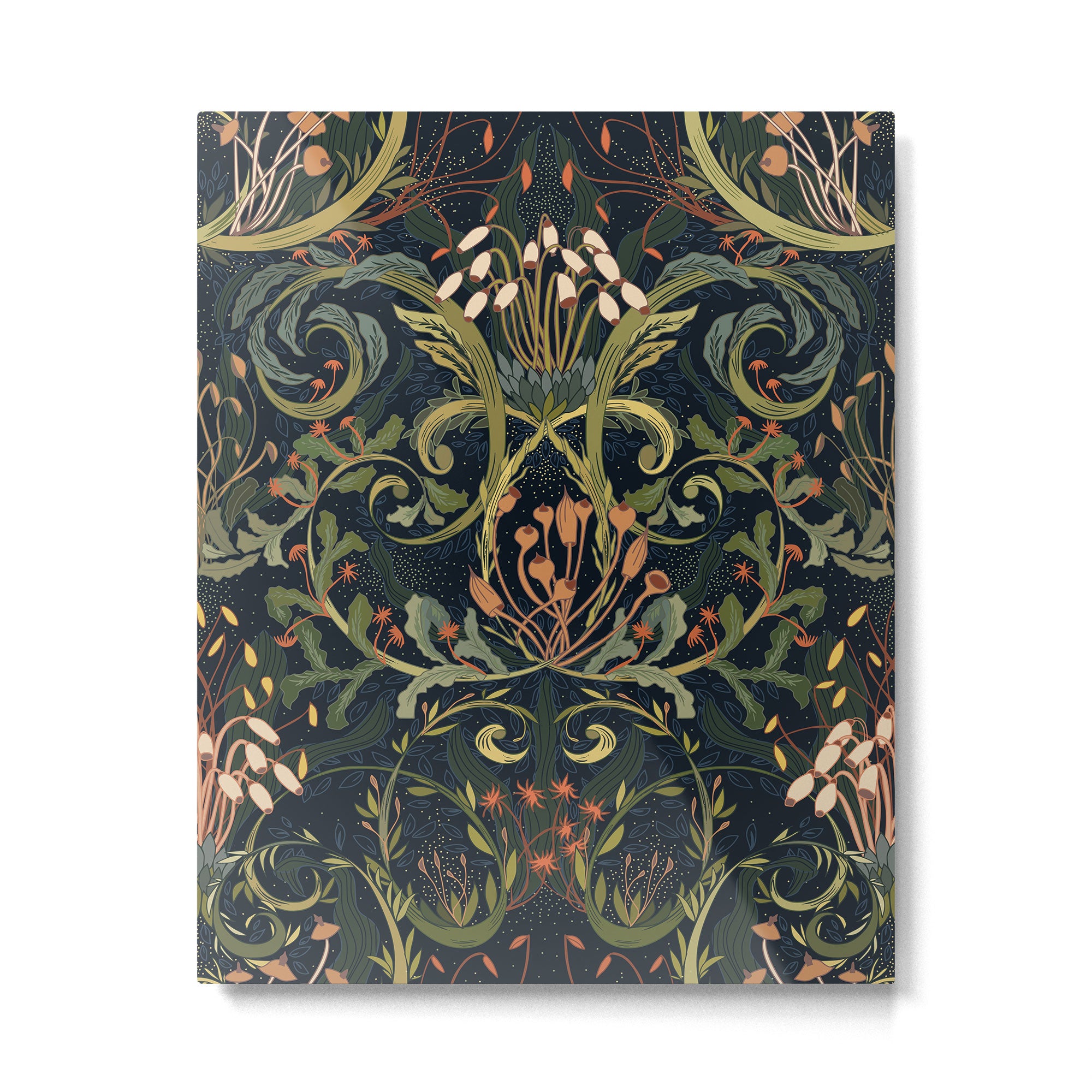 Woodland moss dark Metal Print Gallery Image 4