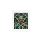 Woodland soil Morris style emerald Art Print Gallery Image 1