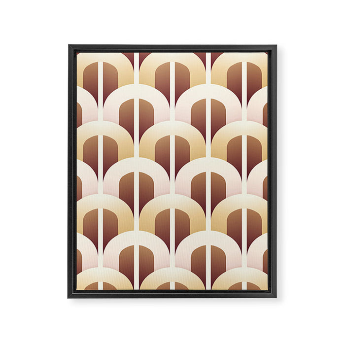 Yellow brown gate Framed Canvas Print Gallery Image 1
