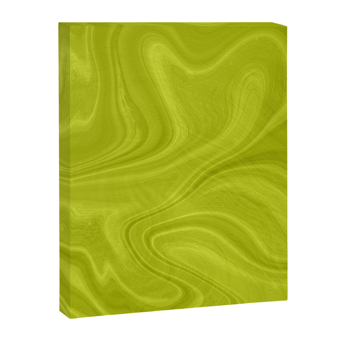 Chartreuse Swirl Marble Canvas Print Gallery Image 1