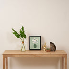Daisies in Vase (sage green) Framed Canvas Print Gallery Image 4