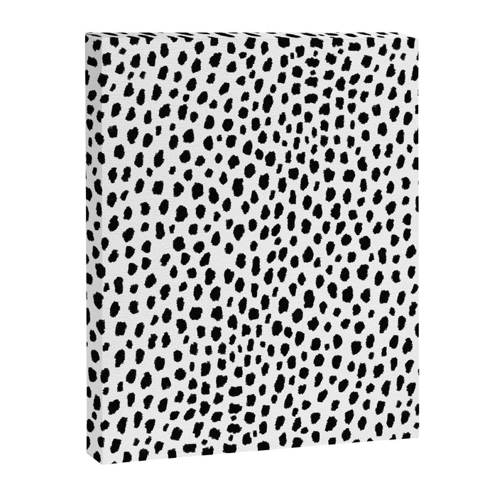 Dalmatian Spots (black/white) Canvas Print Gallery Image 1