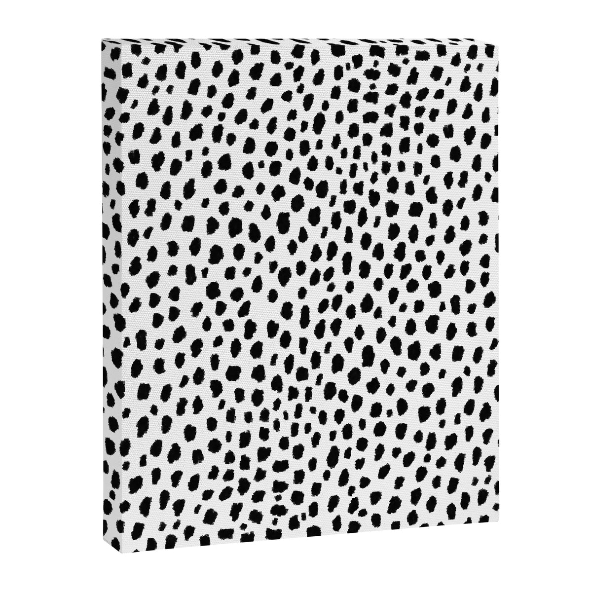 Dalmatian Spots (black/white) Canvas Print Gallery Image 8