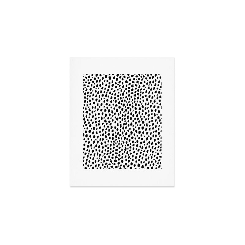 Dalmatian Spots (black/white) Art Print Gallery Image 1