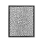 Dalmatian Spots (black/white) Framed Canvas Print Gallery Image 8