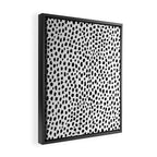 Dalmatian Spots (black/white) Framed Canvas Print Gallery Image 2