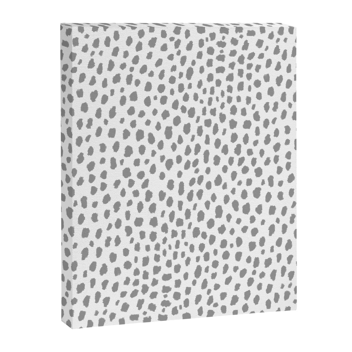 Gray Dalmatian Spots (gray/white) Canvas Print Gallery Image 8